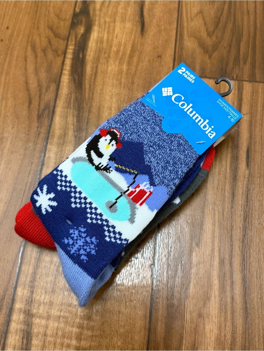 NEW Columbia Winter Christmas Thick Socks 2 Pairs Women’s 4-10